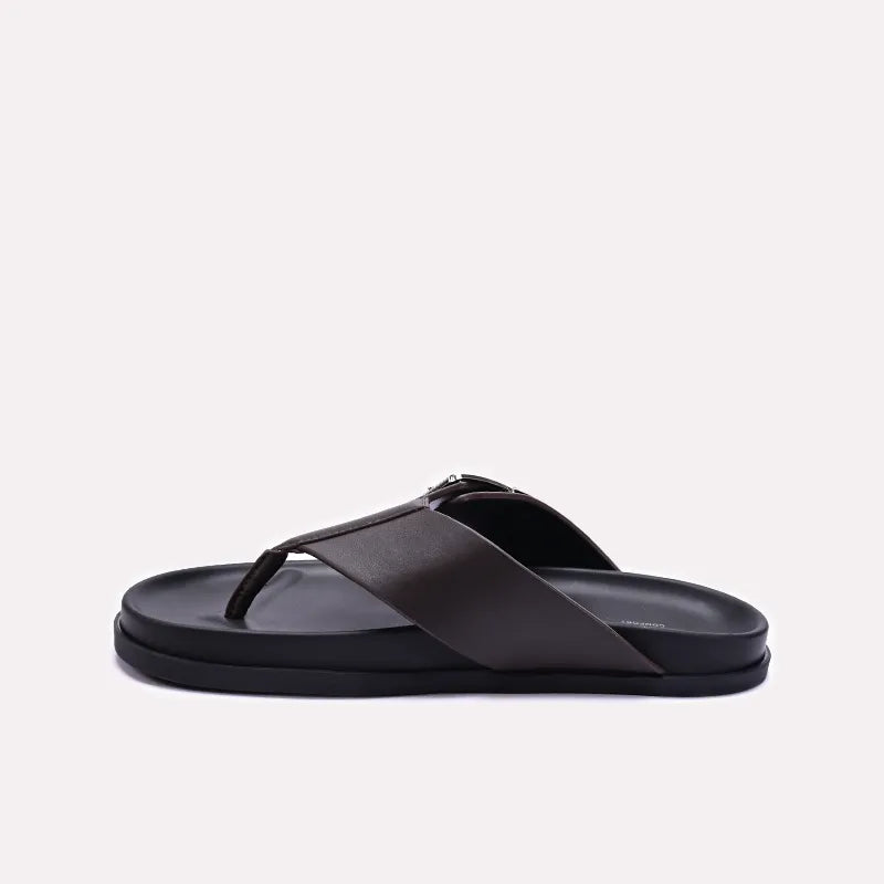 Dark Brown Flip Flops for Men