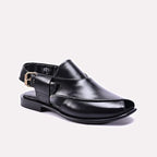 Black Peshawari Chappal 0141070