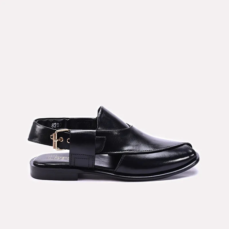 Black Peshawari Chappal 0141070