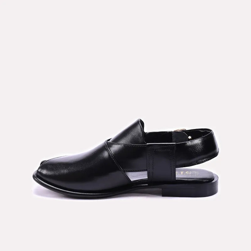 Black Peshawari Chappal 0141070