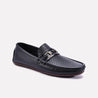 mens textured loafers black