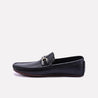 textured loafers black for mens