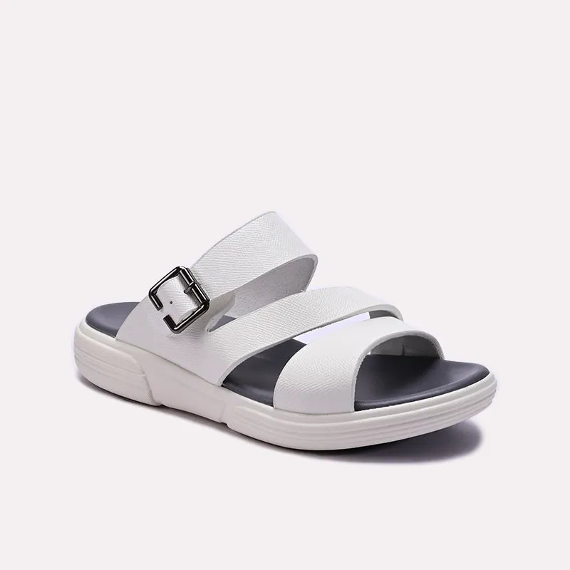 White Casual Slippers
