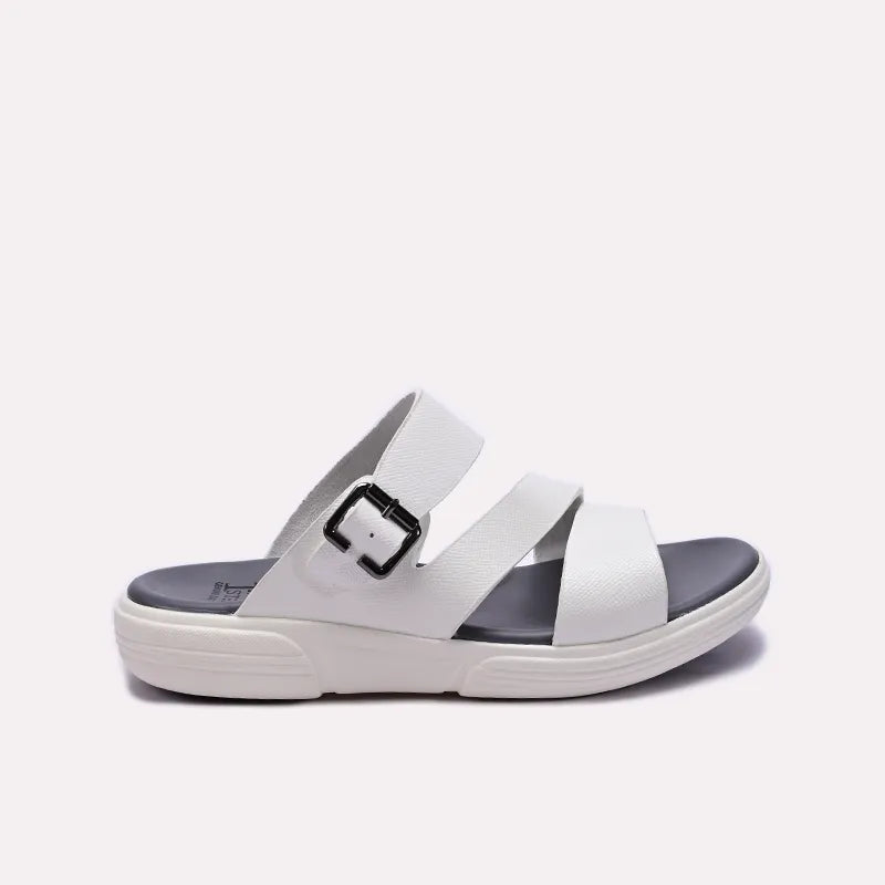 Mens White Casual Slippers