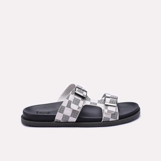 Mens White Casual Slippers