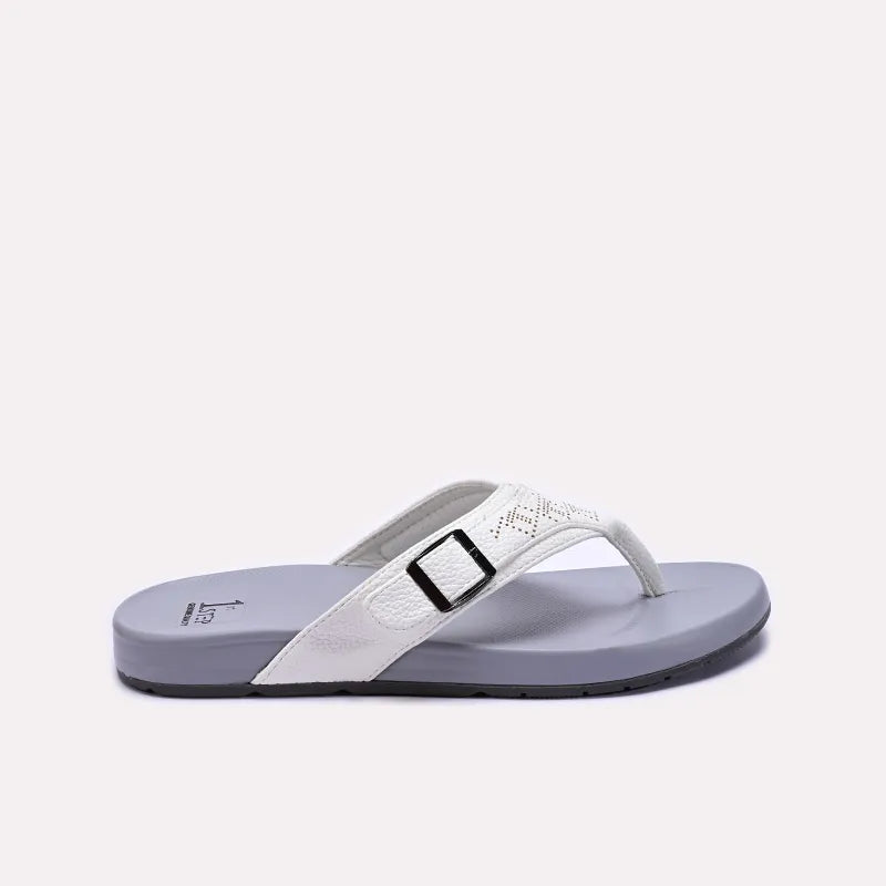 Mens White Flip Flops