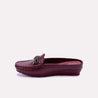 monika maroon casual pumps for womens