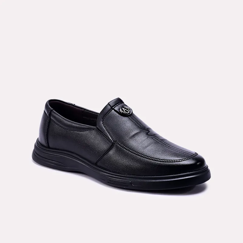 montague black dress loafers