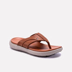 mustard comfy flip flops for men