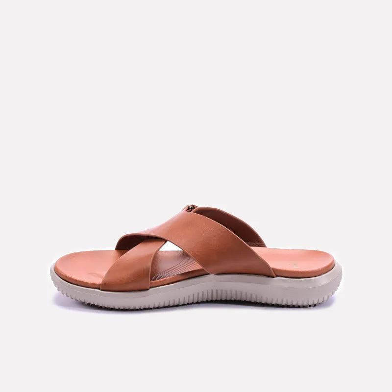 Mustard Criss Cross Soft Slippers 0151067