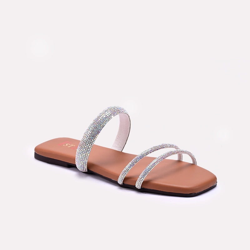 Mustard Fancy Flat Slippers