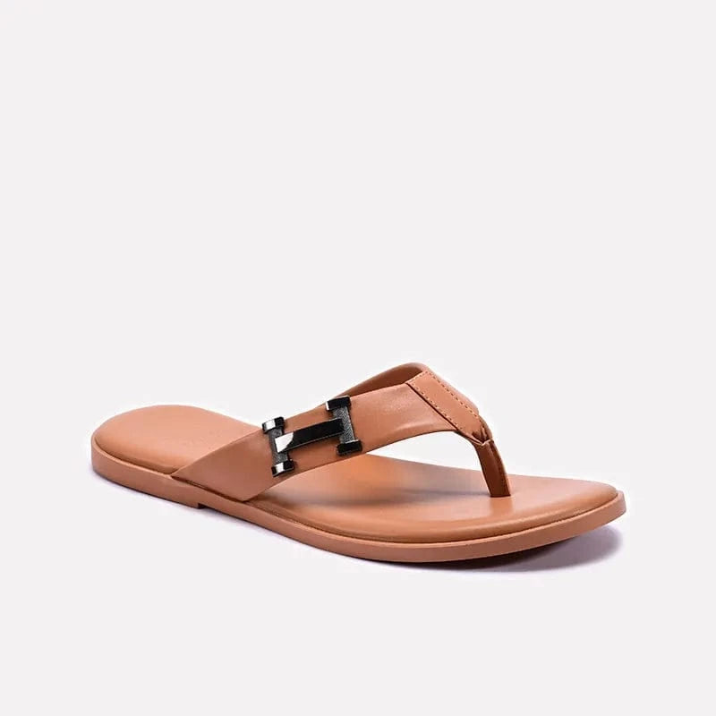 mustard hermes flip flops for men