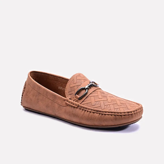 Mustard Perforated Horsebit Loafers 0130941