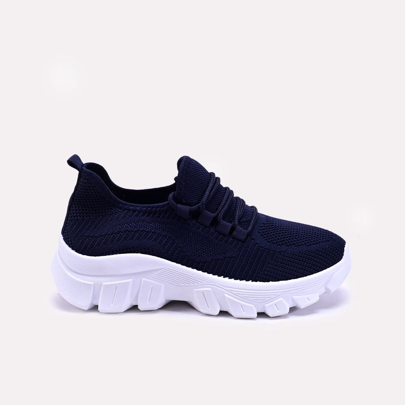 Navy Blue Chunky Slip On Sneakers 0440847