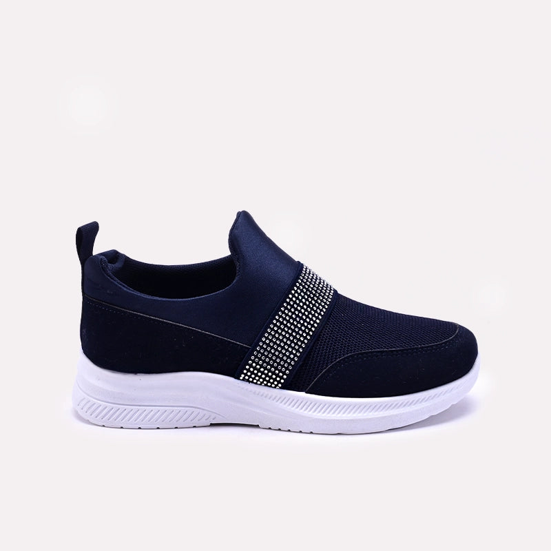 Navy Blue Slip On Sneakers 0440848