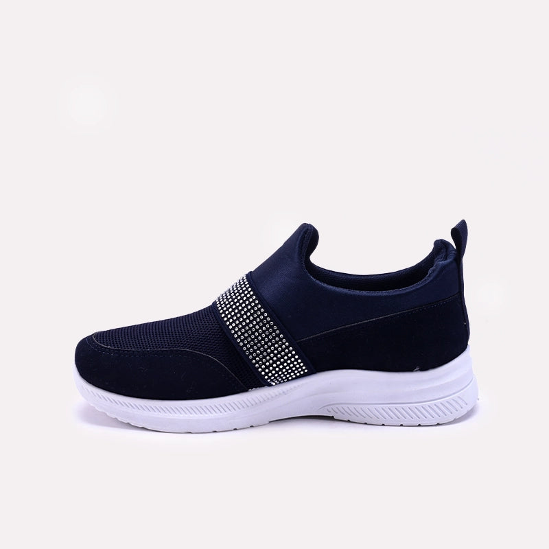 Navy Blue Slip On Sneakers 0440848