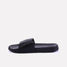 nicolas black casual slides for men