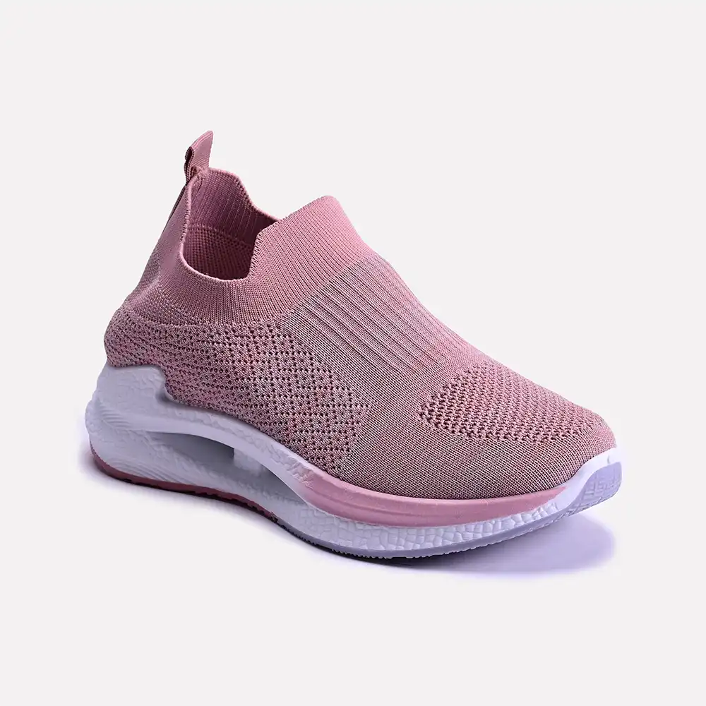 Nicole Pink Slip On Sneakers 0440687 1st Step Shoes Bags