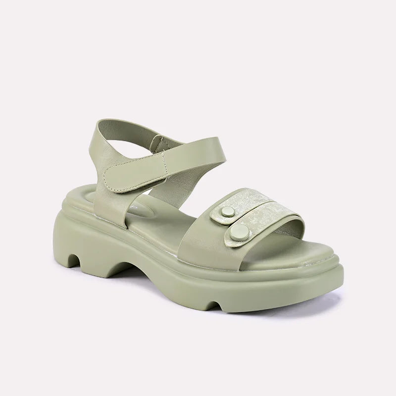 nina green chunky comfy sandals