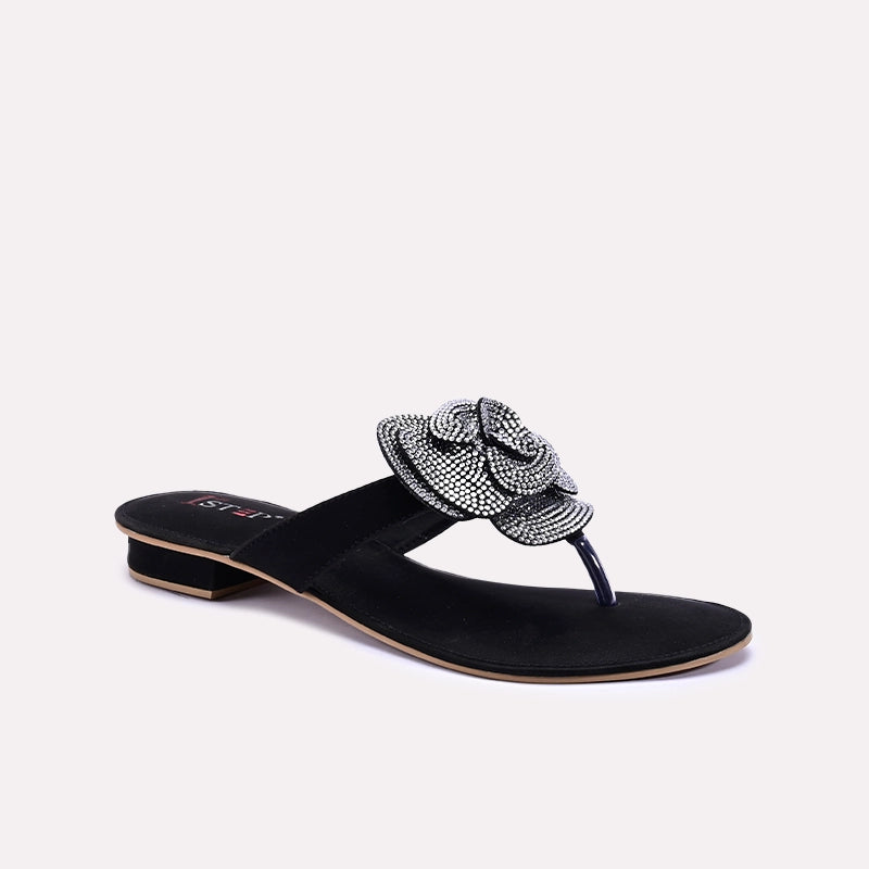 Nirvana Black Fancy Slippers 0412753