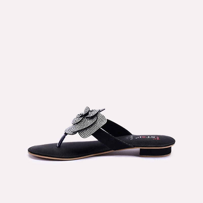 Nirvana Black Fancy Slippers 0412753