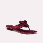 Nirvana Maroon Fancy Slippers 0412753