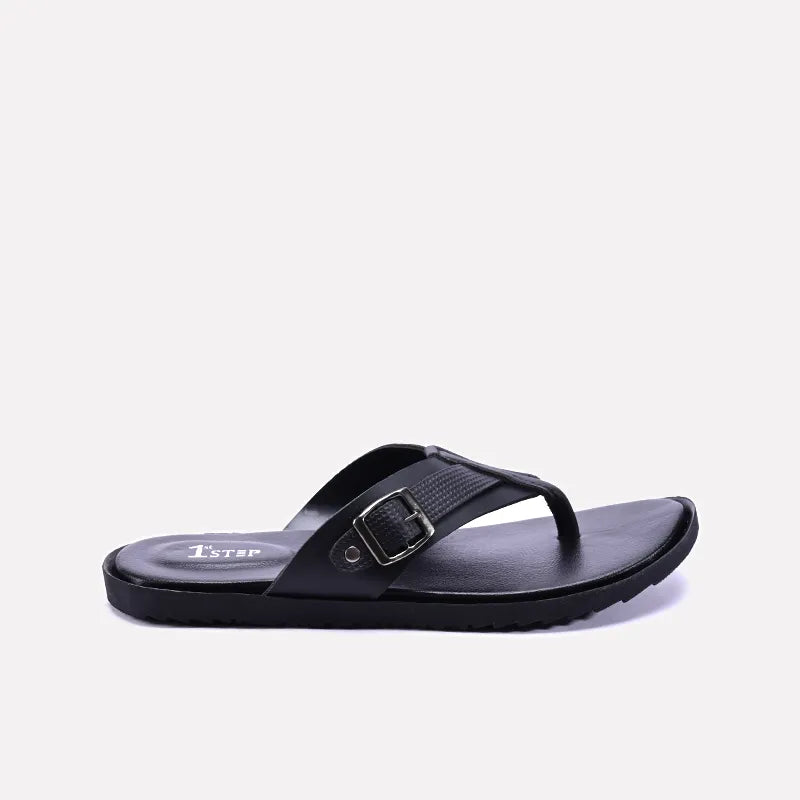 nolan mens black casual slippers