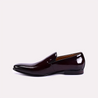 nomad maroon glossy dress shoes for men