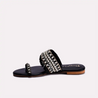 nora black fancy slippers for women