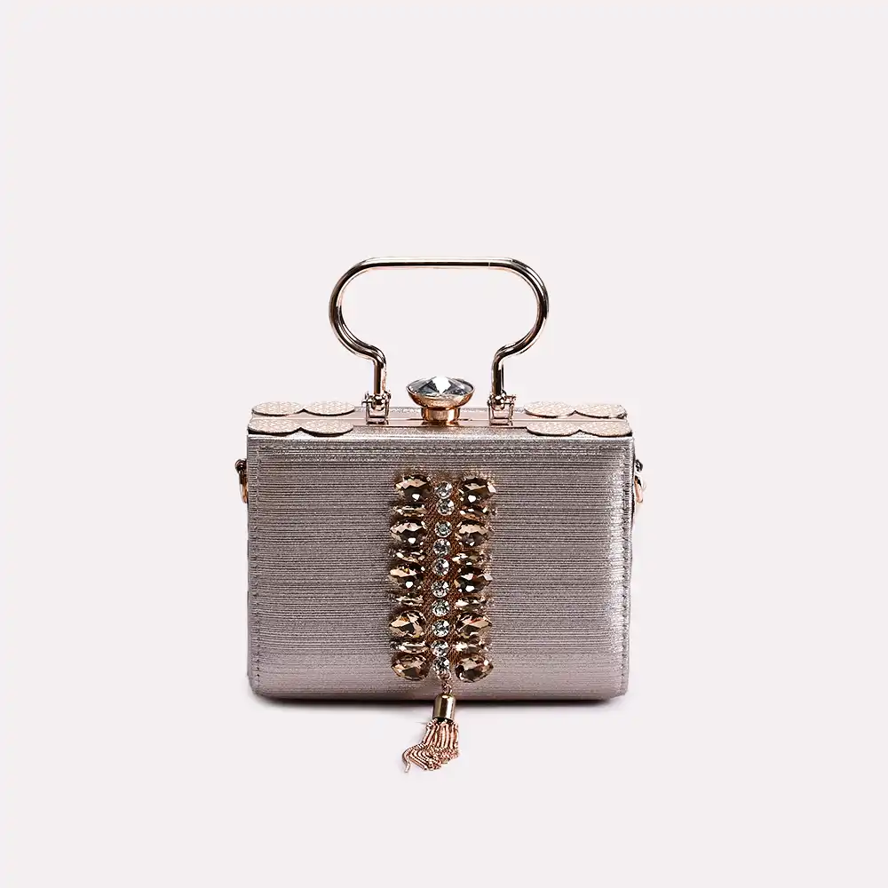 Light gold handbag best sale