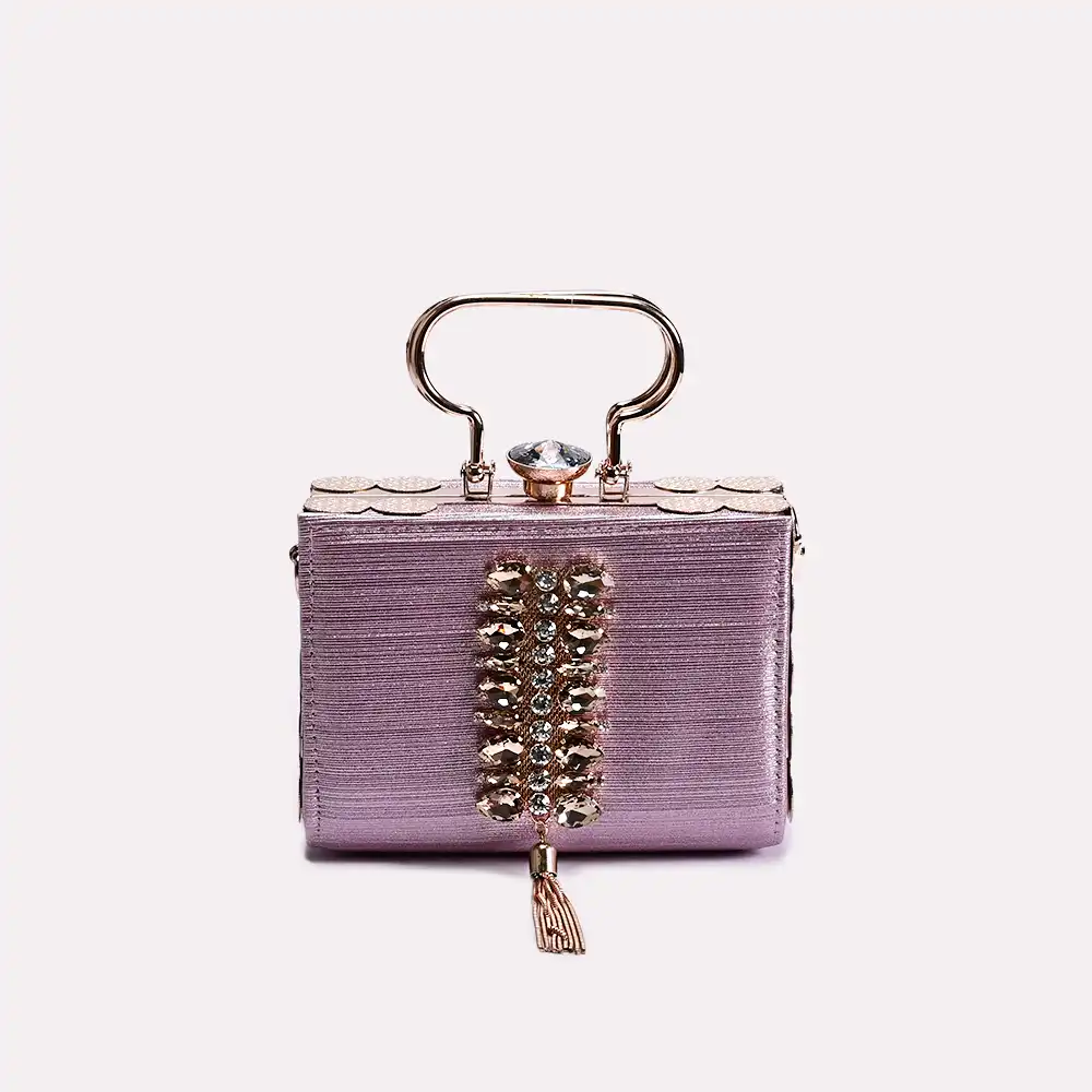 nora pink clutch front