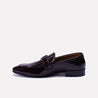 onyx maroon formal shoes for men