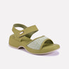 ophelia green soft casual sandals