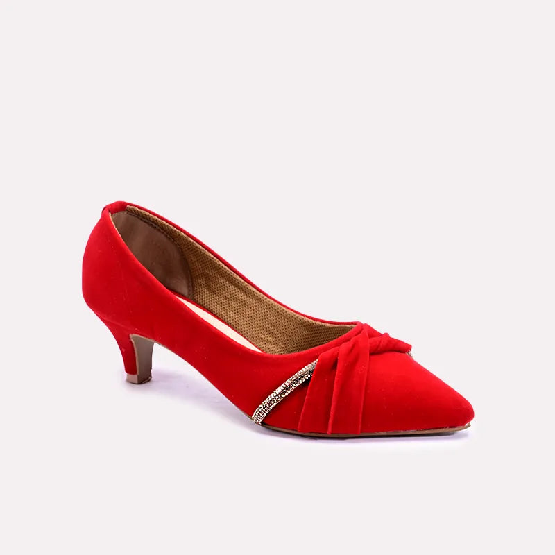 orla red fancy court shoes