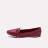 ottilie maroon horsebit moccasin for mens