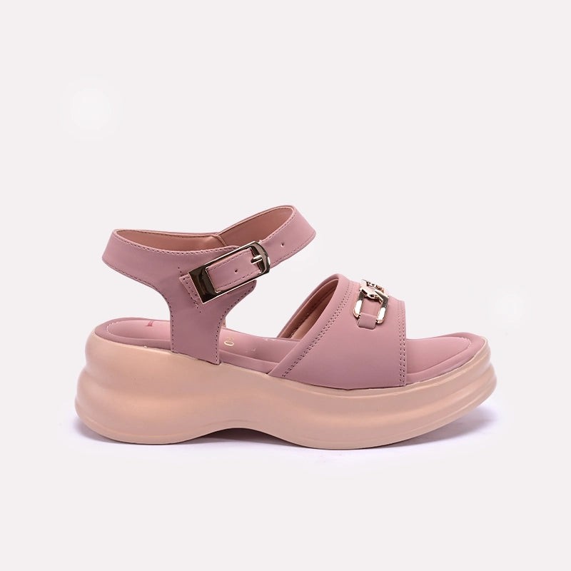 Peach Casual Platform Sandals 0421501
