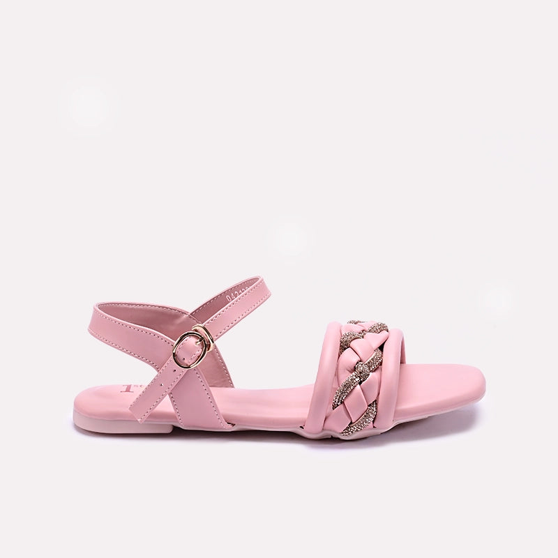 Peach Fancy Sandals for Women