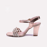 Peach Fancy Sandals for Women