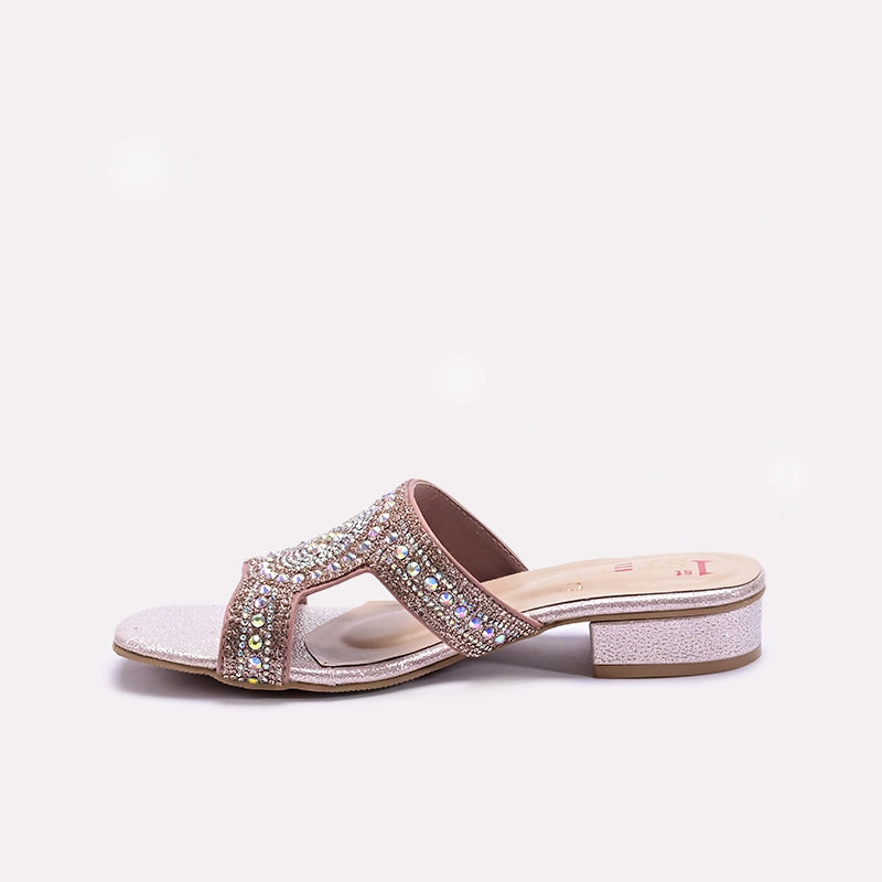 Peach Fancy Slippers for Women