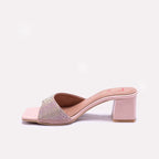 Peach Fancy Slippers for Women