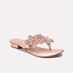 Peach Fancy Slippers For Women