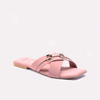 Peach Flat Casual Slippers