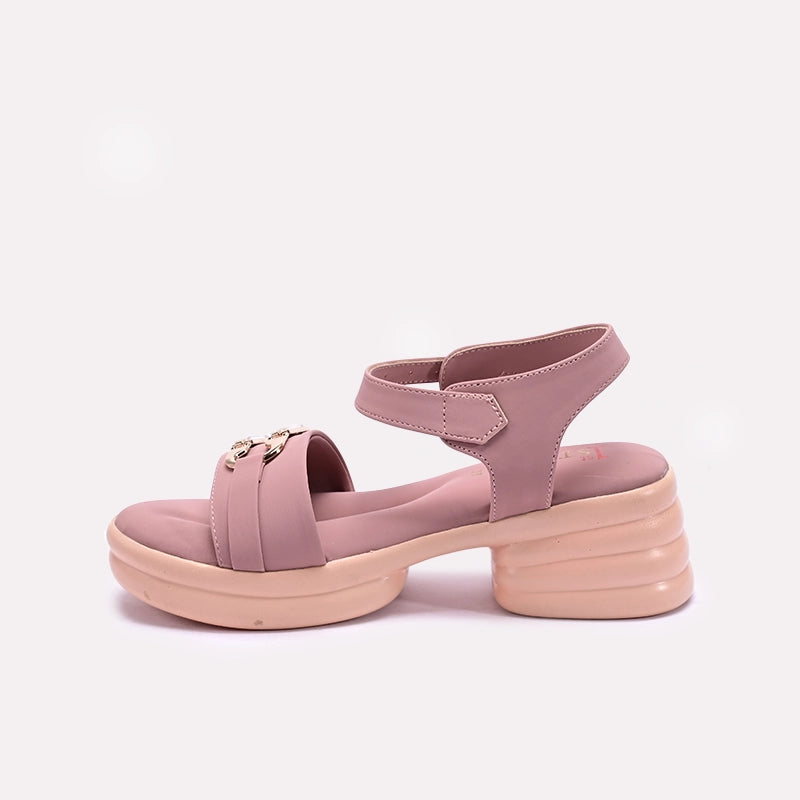 Peach Platform Sandals for Women