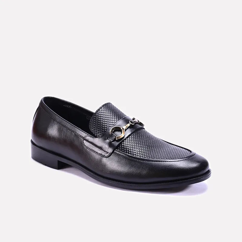 pembroke black formal horsebit loafers