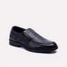 percival black sleek formal shoes