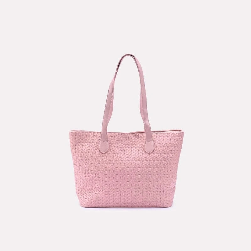 Ladies Pink Casual Shoulder Bag