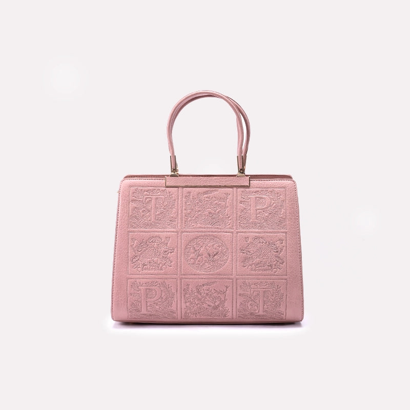 Pink Casual Shoulder Bag