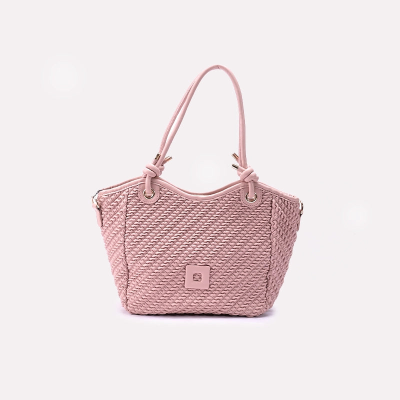 Pink Casual Shoulder Bag