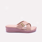 Womens Pink Comfy Casual Slippers