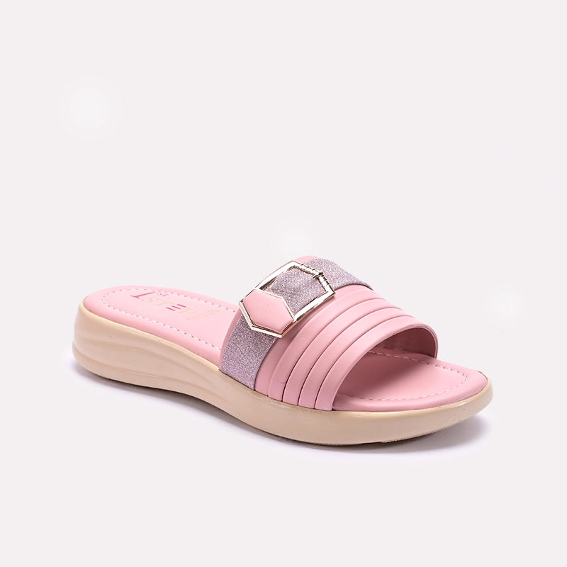 Pink Comfy Casual Slippers 0413120